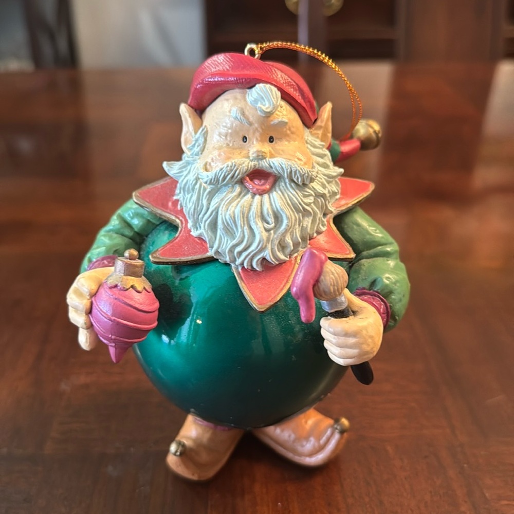 1990's Matrix Christmas Holiday Elf Tree Ornament Decoration